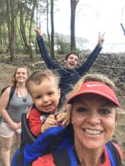 My daughter, son in law and grandson in Hawaii.