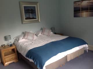 Guest bedroom where you will staying overlooking the walled garden