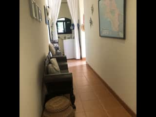 Hallway to laundry area