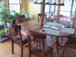 Dining area and screened porch