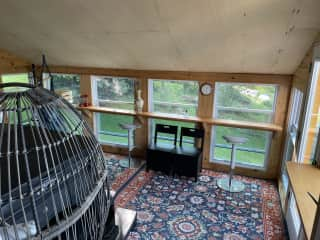 Sunroom off the kitchen