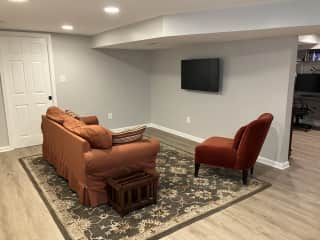 Basement sitting area