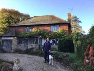 Chris and Murphy on front drive