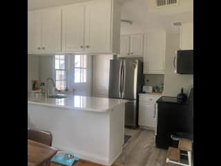 Kitchen with door to sun porch