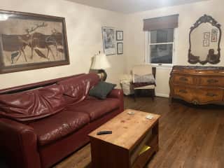 First floor TV/bedroom with full bathroom directly attached