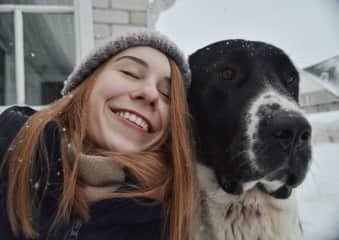 This is my parents’ dog. She is a true queen! Very playful and big, very protective but loving her owners