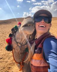 Carly and a Camel