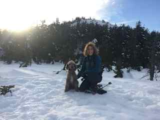 Winter snowshoe up  Mt Hunger. Trail head 15 m away