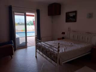 Bedroom opens up onto the patio