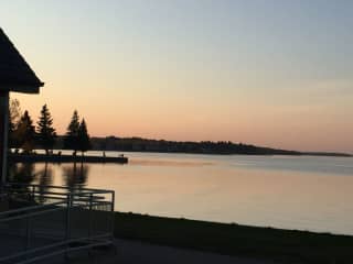 Sunset at Sylvan lake