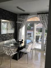 Our dining area