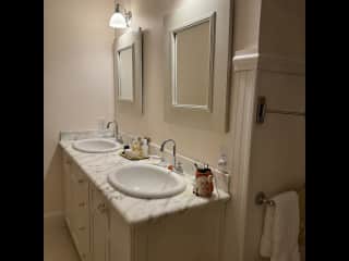 One of the upstairs bathrooms