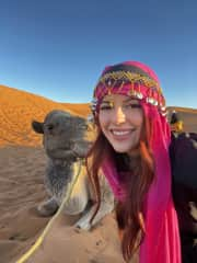 One of my favorite experiences was riding a camel through the Sahara Desert.