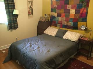 Bedroom with queen bed