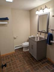 Basement half bath