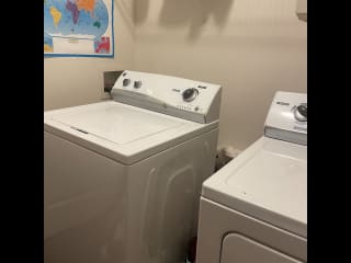 washer dryer in laundry room