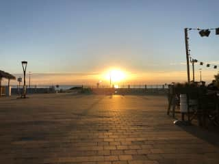 Makkum Beach! You can enjoy a nice, refreshing drink at the beach bars and relax with this amazing view!