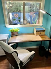 Desk for working or journaling