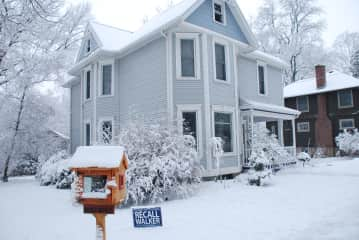 Our house in winter