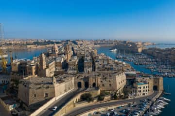 Birds eye view of Senglea / Isla.