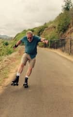 Glenn loves to skate