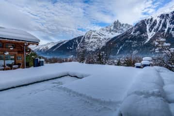Views from the decking and pool