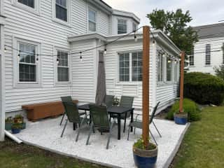 Outdoor dining area