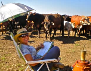 I own a rench with many cows. now rented for agricultura. I still own horses. I have gauchos to work here.