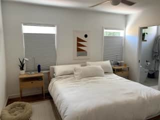 Main bedroom with king bed.