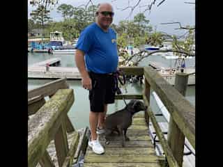 Doug with Cleo.