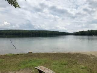 Nearby lake and Mt Cardigan