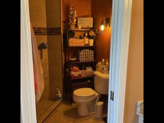 Master bathroom with walk in shower.