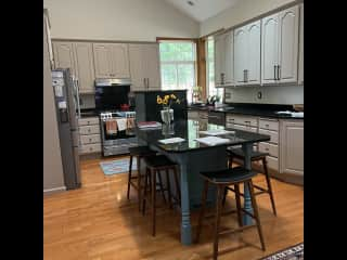 Large kitchen & island