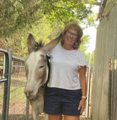 Ruby (the donkey) love.