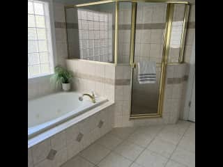 Master bath upstairs.