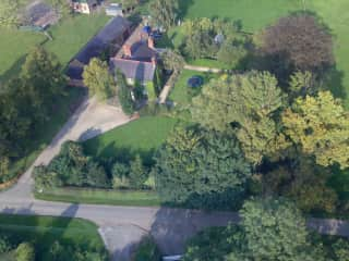 Ariel view of Pear Tree Farm