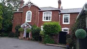 the front of the house