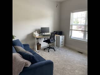 Office and sofa with pull out bed.