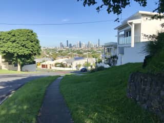 A 5 minute walk from the house to see the city skyline, 15 minute drive  to the CBD