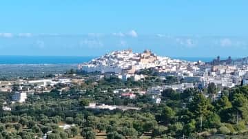 Stunning Ostuni, the White City, is just three km away.