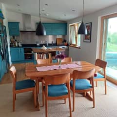 Dining area and kitchen