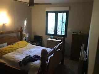 Main bedroom - this is our bedroom which could be available for children in a family. Electric shutters and fan.