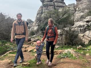 Hiking in Andalusia, Spain.