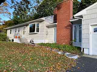 Front of the house during Fall