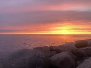 the beautiful beach where you will see spectacular summer sunsents