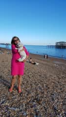 Tom (with Dorothy) at the beach