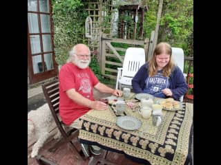 Tea on the balcony