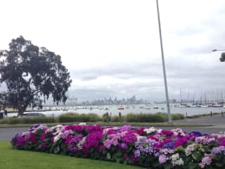 view of city from Williamstown