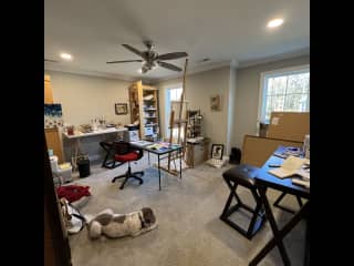 The art studio.