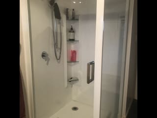 Shower in bathroom